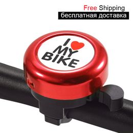 Bicycle Bell Love Aluminium Alloy Mini I Love My Bike Universal MTB Bike Road E-Bike Electric Scooter Creative Accessories