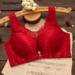 Bras Sexy Bra Women Lace Push Up Bralette Wire Free Mesh Large Size Lingerie Solid Color Seamless Thin Wireless Soft Floral Bralette 240410