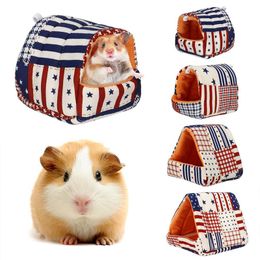 Cute Dog Cat Plush Bed Winter Keep Warm Small House Cosy Kitten Basket Tent For Washable Cave Puppy Beds Home Pet Room