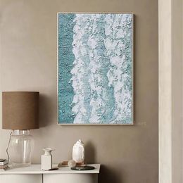 Modern Abstract Hanging Picture For Room Decor Hand Drawn Texture Oil Painting On Canvas Wall Art Poster For Living Room Porch