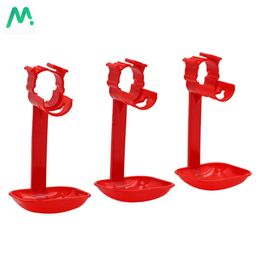 Red Poultry Water Cup Drinking Machine Individual Chicken Watering Poultry Drinking Cups Chicken Feeding Supplies