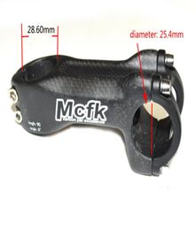 MCFK Bicycle stem 3K carbon fibe MTB folding bike stem for 254mm handlebar cycling parts matte1916342