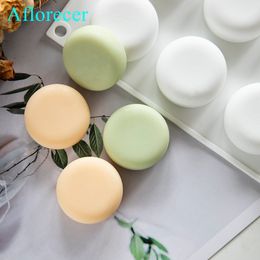 Round Food Grade Silicone Mould Hand-made Soap Silicone Mould High Temperature Resistant Easy Release soap Making Supplies
