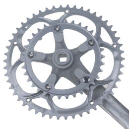 Road Bike Crankset Bicycle Aluminum Alloy 50-34T 8/9S Sprocket Square Hole Racing 170mm Crank Cycling Accessories