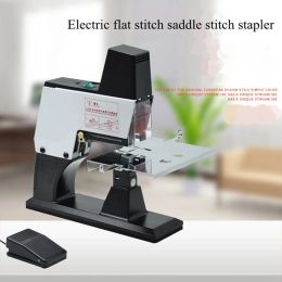 Stapler Electric Text Binding Machine Middle Seam Stapler Heavy Duty Fully Automatic Flat Stitch Saddle Stitcher ST105