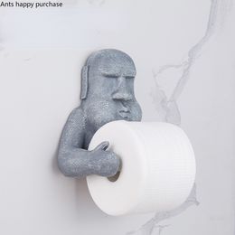 Resin Paper Towel Rack Stone Statue Paper Towel Holder Wall-mounted Tissue Holders Paper Roll Holder Napkin Holders Paper Rack