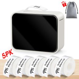 Printers Portable Mini Label Printer P15 Wireless Bluetooth Thermal Printer Self Adhesive Label Sticker Labelling Machine Similar as D11