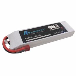 Limskey RC Lipo 2S Battery Hard Case 7.4V 6000mAh 30C MAX 60C For Traxxas Slash Emaxx RC 1/10 Car Truck Drone Helicopter