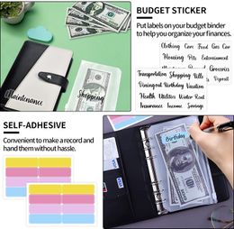 30Pcs Budget Binder Cash Envelopes, with Zipper Envelopes, Budget Sheets and Label Stickers,for Money Saving Envelopes Organizer