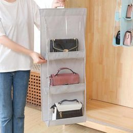 Storage Boxes Hanging Closet Organiser Large Capacity Transparent Organisation Wardrobe Bag Household Supplies