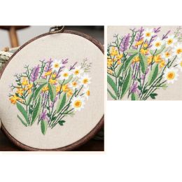 Plant Collections Handcraft Embroidery Needlework Kits DIY Retro Cross Stitch Materials Package Embroidered Flowers Accessories