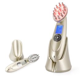 Anti Hair Loss Comb Electric Laser Hair Growth Equipment Infrared RF Nano Red Light EMS Vibration Massage Beauty Hair Brush9538817