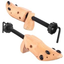 Pair of Premium Professional 2-way Cedar Shoe Trees, Wooden Shoe Stretcher for Men or Women