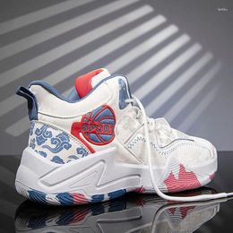 Basketball Shoes Professional Men's High Top Casual Male Gym Training Athletic Wear-resistant Couple Sneakers