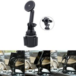 Stands 15W Magnetic Wireless Car Mount for MagSafe Cup Holder Car Phone Mount for IOS Phone 12/13/14 J60A