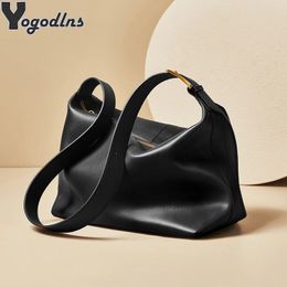 Vintage Pillow Design PU Leather Boston Handbag For Women Casual Large Capacity Shoulder Crossbody Bags Fashion Shopper 240322