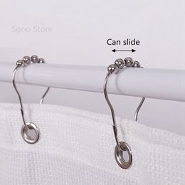 Sun Shading Net Fixing Bracket Sunshade Hook Metal Shower Curtain Hook Ball Rolling Hook Household Items