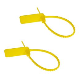 50pcs Plastic Seal Cable Tie Hanging Strap Tag 300mm One-Time Use Anti-Theft Label for Shoes Bag NEW Wholesale Price