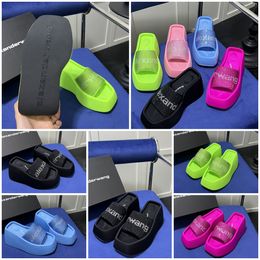 Designer Sandals Slippers Luxury Women Velvet material rhinestone Velcro tape party Soft Room GAI Platform Slip-On Size 35-42 10cm