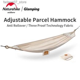 Hammocks Naturehike Outdoor Cotton Canvas Hanger 1/2 Person Ultra Light 1.5kg/1.8kg Anti roll Waterproof Campsite Swing HangerQ