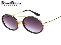 Sunglasses Male Female Metal Sun Glasses Gold Vintage Circle Feminine Round Prince Sunglass Women Men Alloy 20213353149