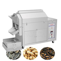 Commercial Stir-Fried Chestnut Machine Electric Roasted Peanut Machine Stainless Steel Roasted Seed Nuts Machine 220V