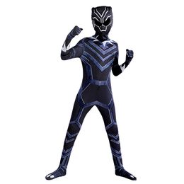 Superhero Black Panther Cosplay Costume for Adult Kids Bodysuit Super Hero Zentai Suit Carnival Party Costumes Jumpsuit Set