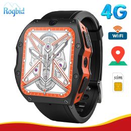 Watches Rogbid Model X 4G Android Smart Watch Men 4G LTE 5.0MP 13.0MP Dual Cameras 4GB Ram 128GB Rom Quad Core Smartwatch WIFI GPS Watch