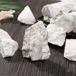 100g Natural Turquoise White Rough Stones Gravel Natural and Mineral Stones for Aquarium Ornaments for Home Small Gifts