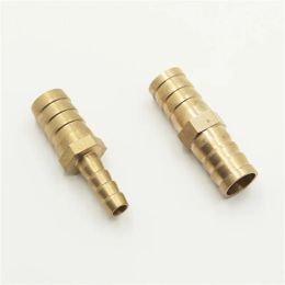 Brass 2 Way Reducing Straight Hose Barb Barbed Pipe Fitting Reducer Copper Coupler Connector Adapter for Air Fuel Gas Water