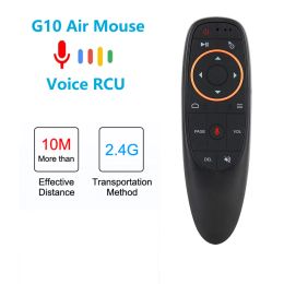 Box G10 Air Mouse Voice Control with Gyro Sensing Game 2.4GHz Wireless Smart Remote G10 for X96 H96 A95X T95 Android TV Box