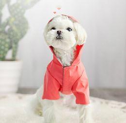 Dog Raincoat Hooded Four-Legged Clothes Waterproof All-Inclusive Small Dog Pet Raincoat Pet Raincoat Dog Costume