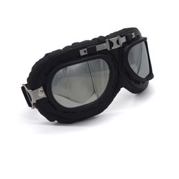 Mooreaxe Motorcycle Goggles Glasses WWII Steampunk Vintage Pilot Jet Helmet Glasses Biker ATV Cycling Sunglasses