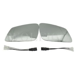 Left Right Car Auto Heated Mirror Glass With Wire 4 Pins For BMW 5 6 7 E60 F10 F18 GT F07 F06 F01 F02 51167186587 51167186588