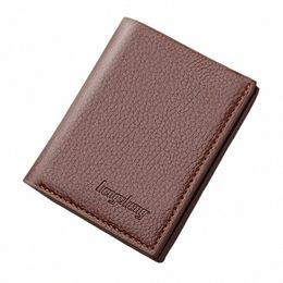 men's Wallet Card Holder Thin Small Men's Leather Wallet PU Leather Small Credit Card Wallet y4QW#