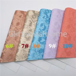 Glitterwishcome 21X29CM A4 Size Vinyl For Bows Glitter Faux Leather Fabric, Synthetic Leather Sheets PU leather for Bows, GM420A