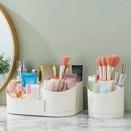 Storage Boxes Rotating Pen Container Home Supplies Desktop Reasonable Structure Puff Household And Collection Utensils Brush