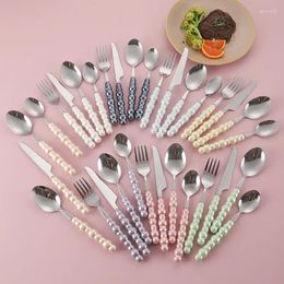 Dinnerware Sets Steak Knife Stainless Steel Cutlery Set Fork And Spoon Four-piece Kitchen Tableware Complete Dinner Spoons Forks