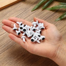 100Pcs White Black Plastic Safety Doll Eye 10/12/14/16/18/20mm Stuffed Toys Parts Animal Puppet Accessories Doll Eyes Craft