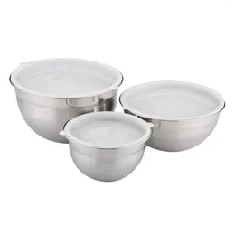 Bowls 3Pcs Stainless Steel Mixing Bowl Quality Storage Salad Multi-Function Egg Household Soup B