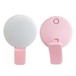 Mini Selfie Ring Light LED Flash Phone Lens Light USB Rechargeable Clip Mobile Phone Fill Lamp Women Selfie Lights