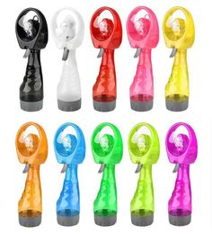 Water Spray Cool Fan Handheld Electric Mini Fan Portable Summer Cool Mist Maker Fans Party Favor2427313