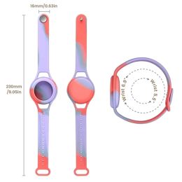 Case for Apple AirTags Kids Soft Silicone Strap Air Tag Anti-Lost Bracelet Protective Cover Shell for AirTag children Strap