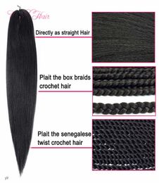 Easy synthetic PreStretched Ombre Crochet Braid Hair fashion new Extensions 24inch For Black Women9986025