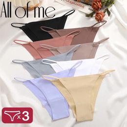 Women's Panties Sexy Underwear Breathable Female T-back Intimate Elastic Rope Lingerie Seamless Low Waist Underpants Lady Bikini Panty