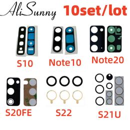 10set Back Camera Glass Lens Adhesive Sticker for Samsung Galaxy S20 S21 Plus S22 Ultra Note20 S20fe S10 Lite Note10 S10E