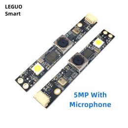 Webcams OV5640 USB Camera Module Board with Microphone 60 Degrees Auto Focus YUY2 MJPEG HD 5MP for Laptop Computer