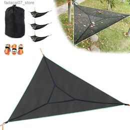 Hammocks Camping hammock 13 foot triangular hammock with 3 ratchet belt and storage bag portable hammockQ