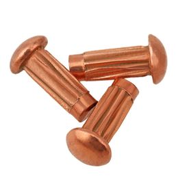 Knurled Solid Rivets For Name Plate Round Head Knurled Shank Solid Rivet for Label Name Plate GB827/Copper /Brass M2