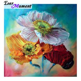 Ever Moment Diamond Paint 5D Beautiful Flowers Diamond Painting Full Square Picture Diamond Embroidery DIY Diamond Mosaic ASF966